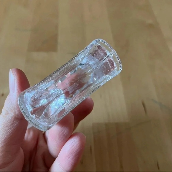 LINDSHAMMAR Sweden Art Crystal Clear Glass Dala Horse Paperweight 3.25” Tall - Picture 3 of 10